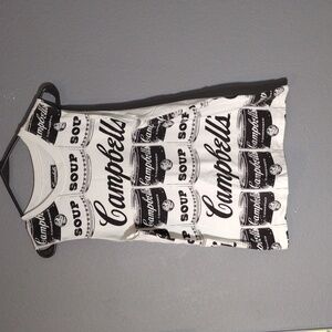 Campbell's Soup art sleeveless tee Andy Warhol style